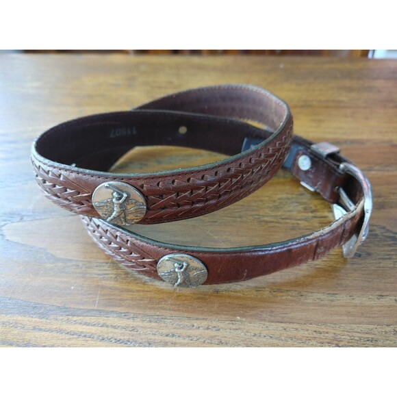 ONYX by BRIGHTON Golf Concho Belt Woven Details GolfSwing Size 34 Fits 31-34READ - Picture 2 of 11